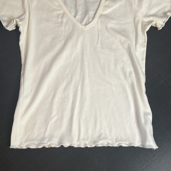 White Short Sleeve Tee Sz M - Picture 4 of 7